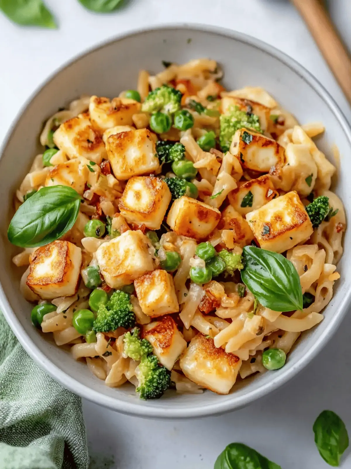 Colorful Halloumi Pasta Salad