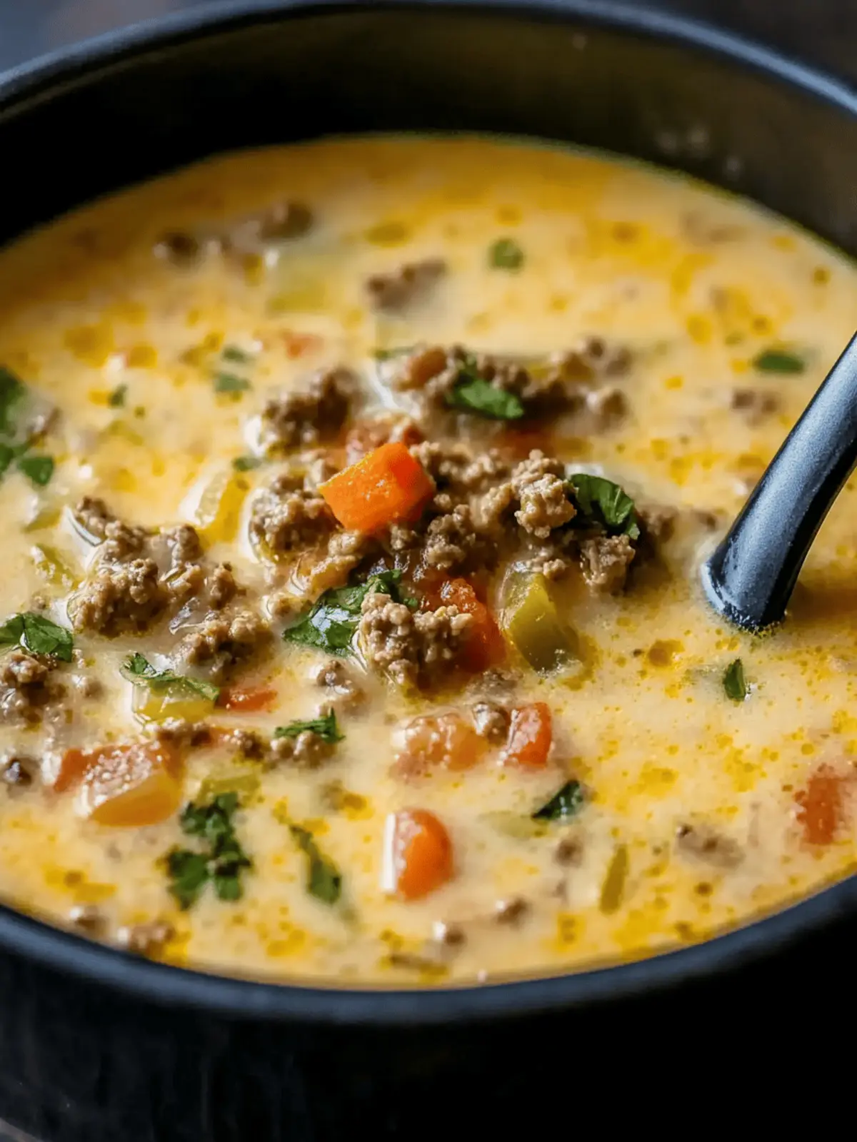 Cheeseburger Soup