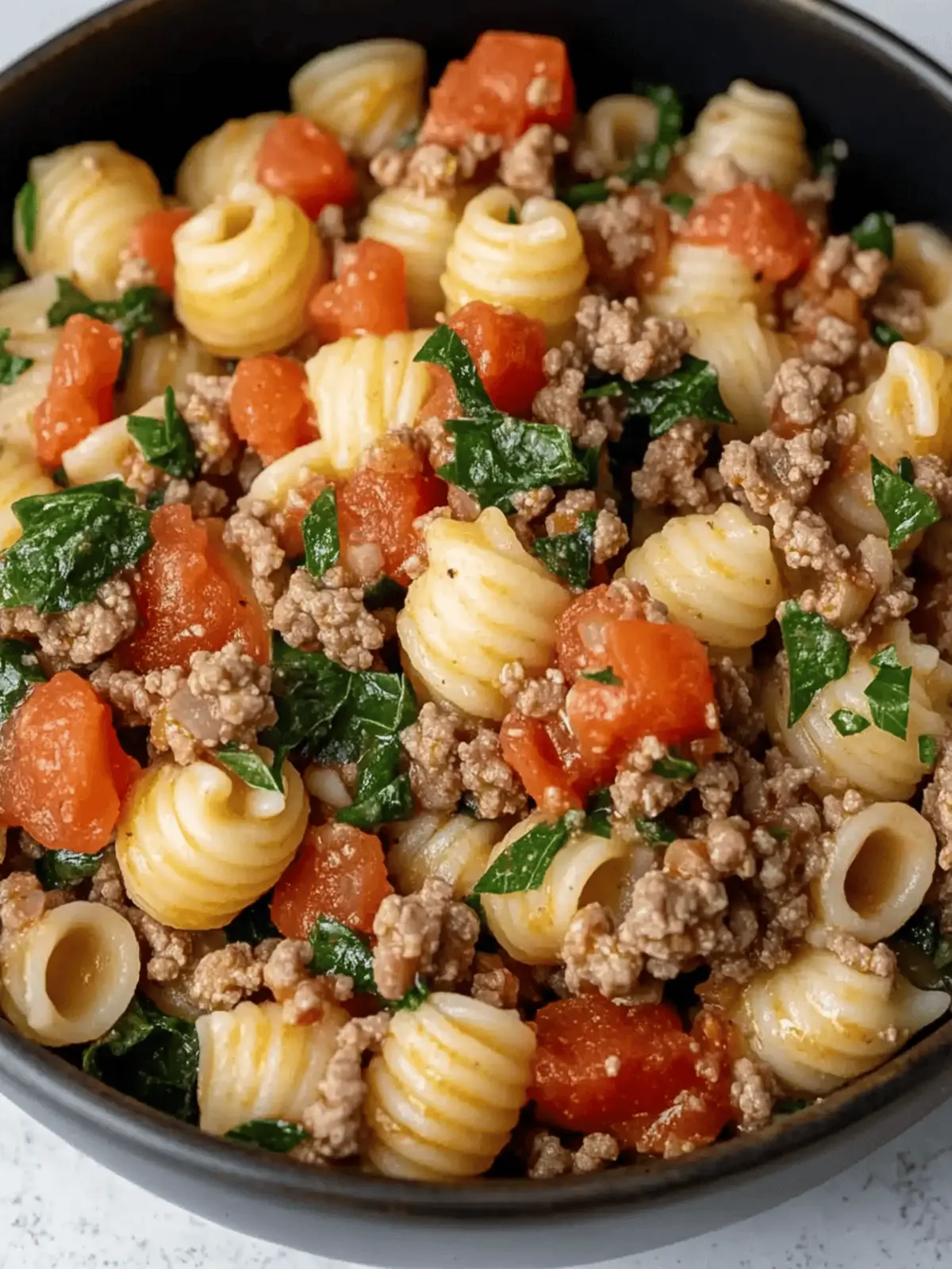 Healthy Ground Beef Pasta Dish