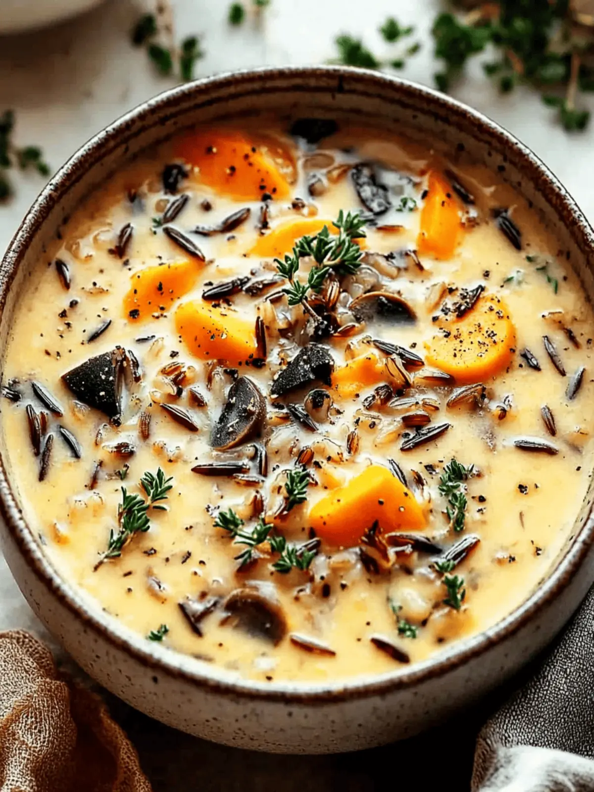 Autumn Wild Rice Soup