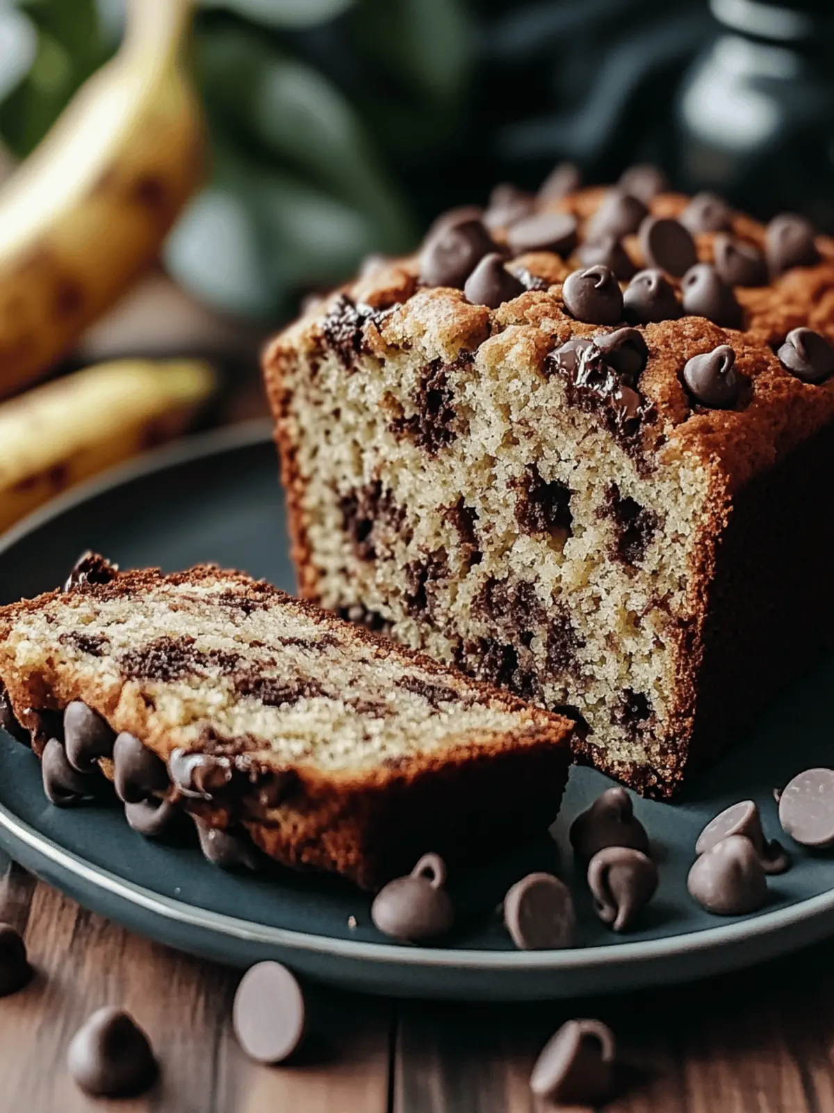 Banana Bread Recipe with Chocolate Chips