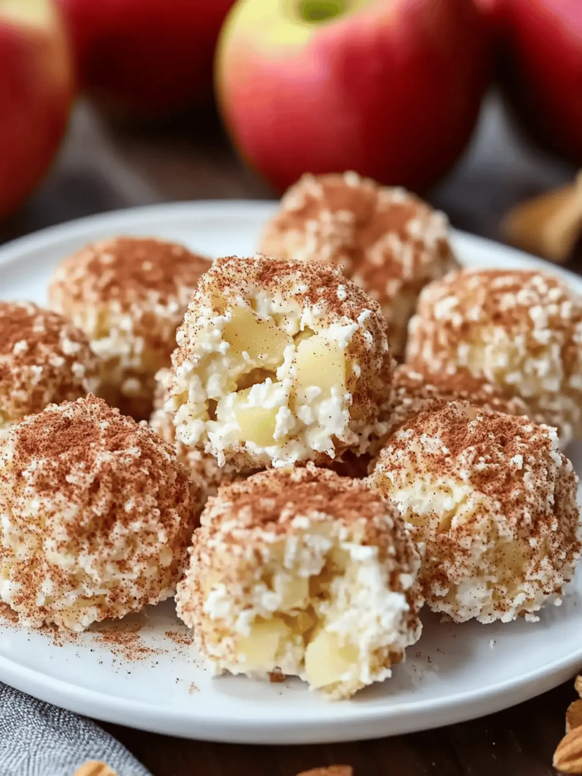 Cinnamon Apple Cottage Cheese Bites