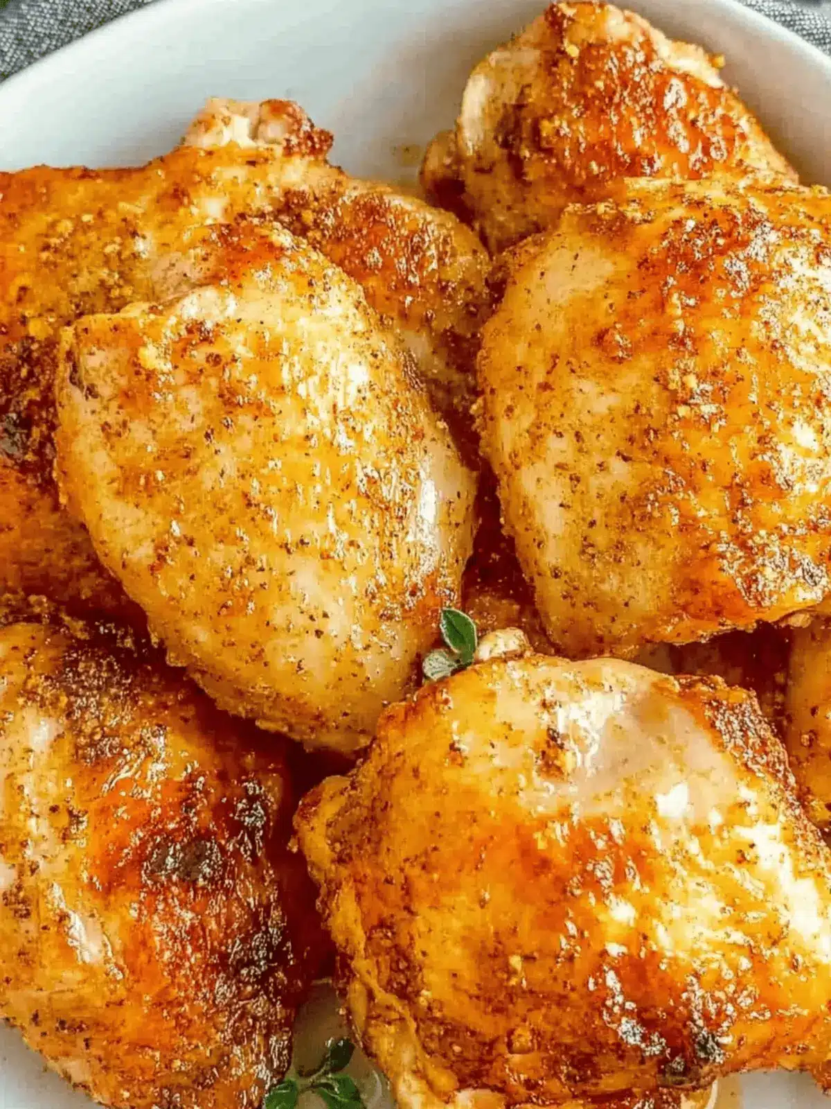 Crispy Southern Baked Chicken Thighs