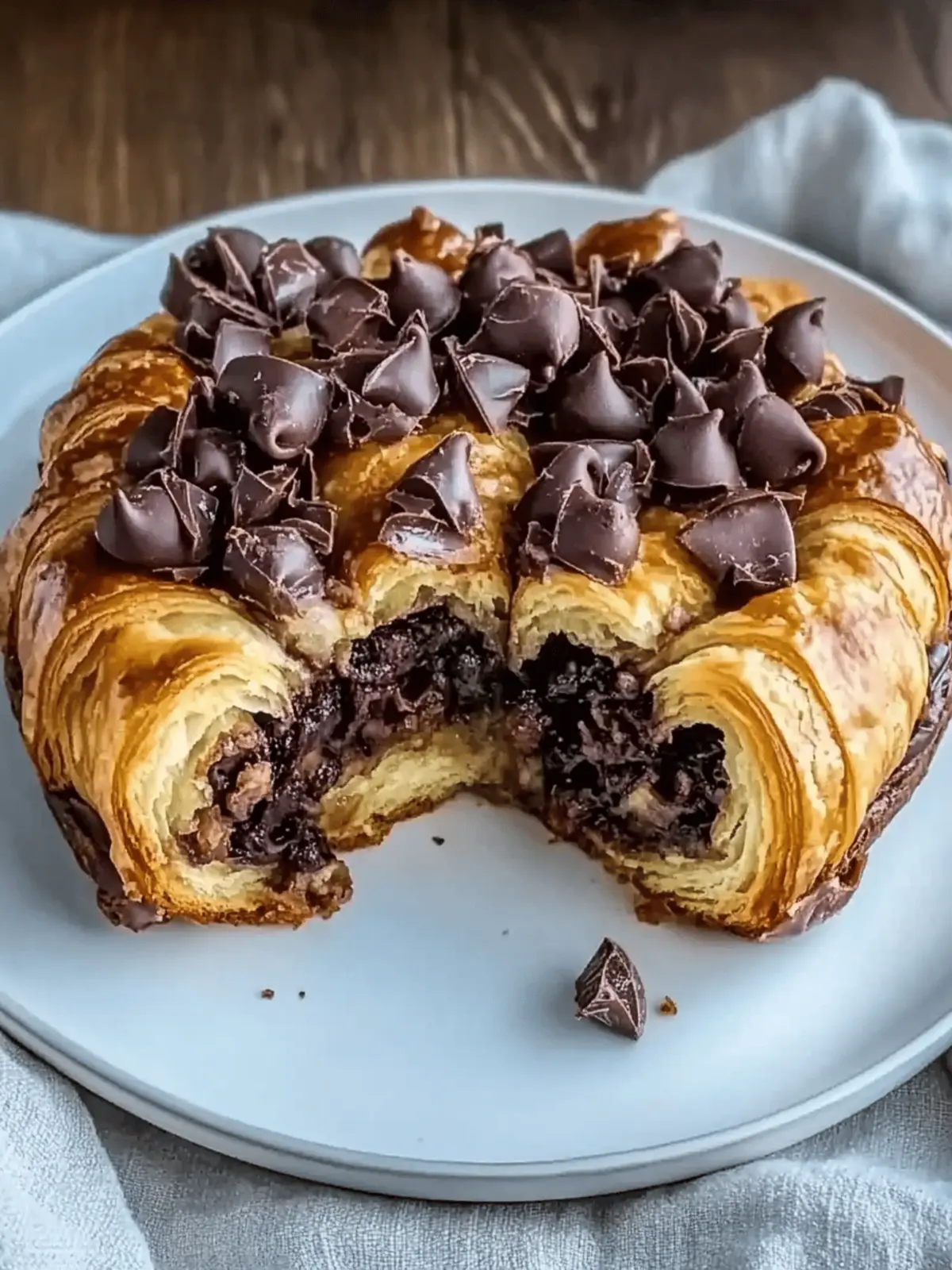 Chocolate Croissant Breakfast Bake