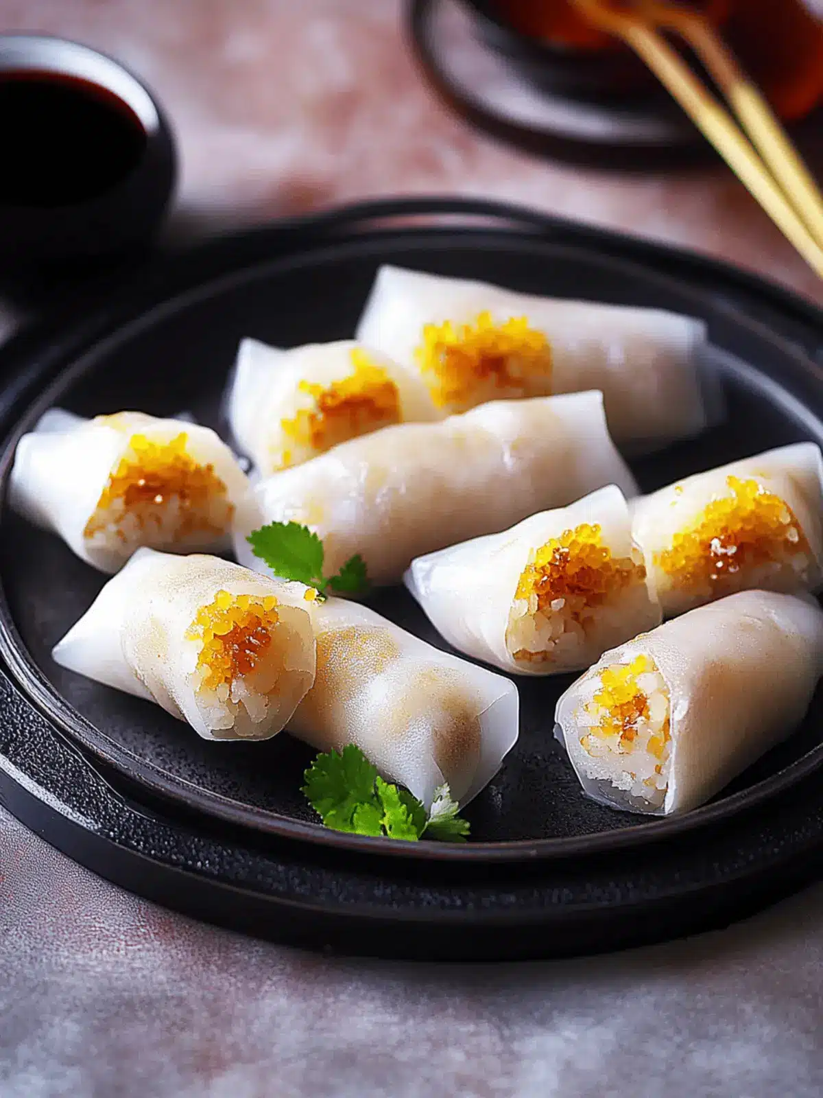 Rice Paper Modak Rolls