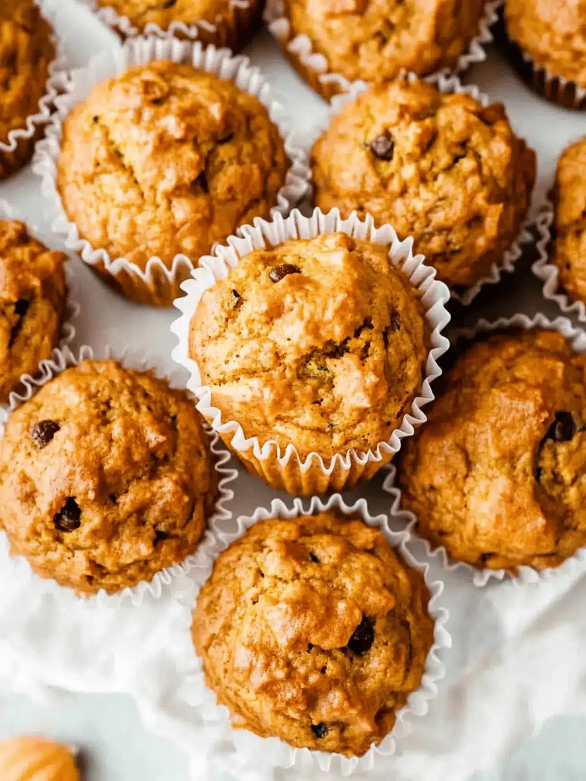 Fluffy Pumpkin Zucchini Muffins