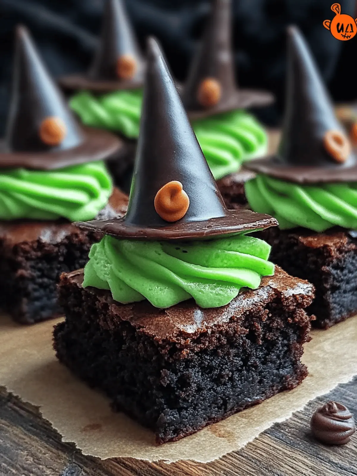Wicked Witch Hat Brownies