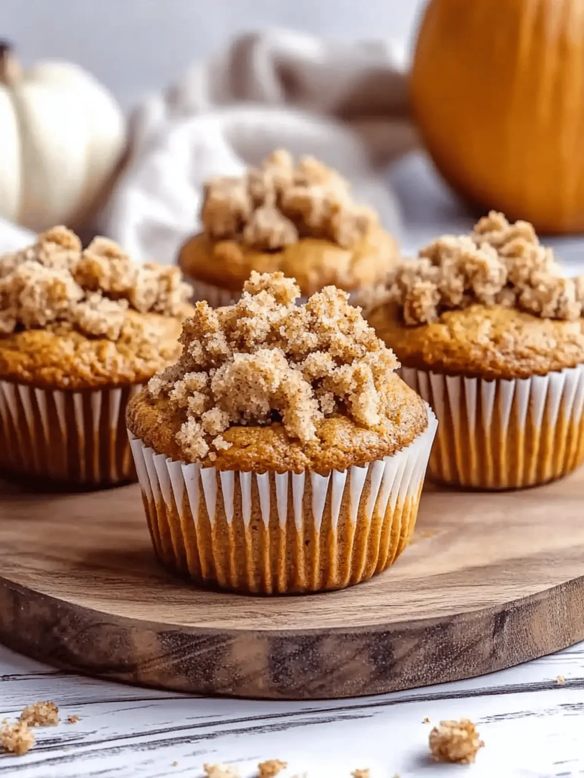 Pumpkin Crumb Muffins