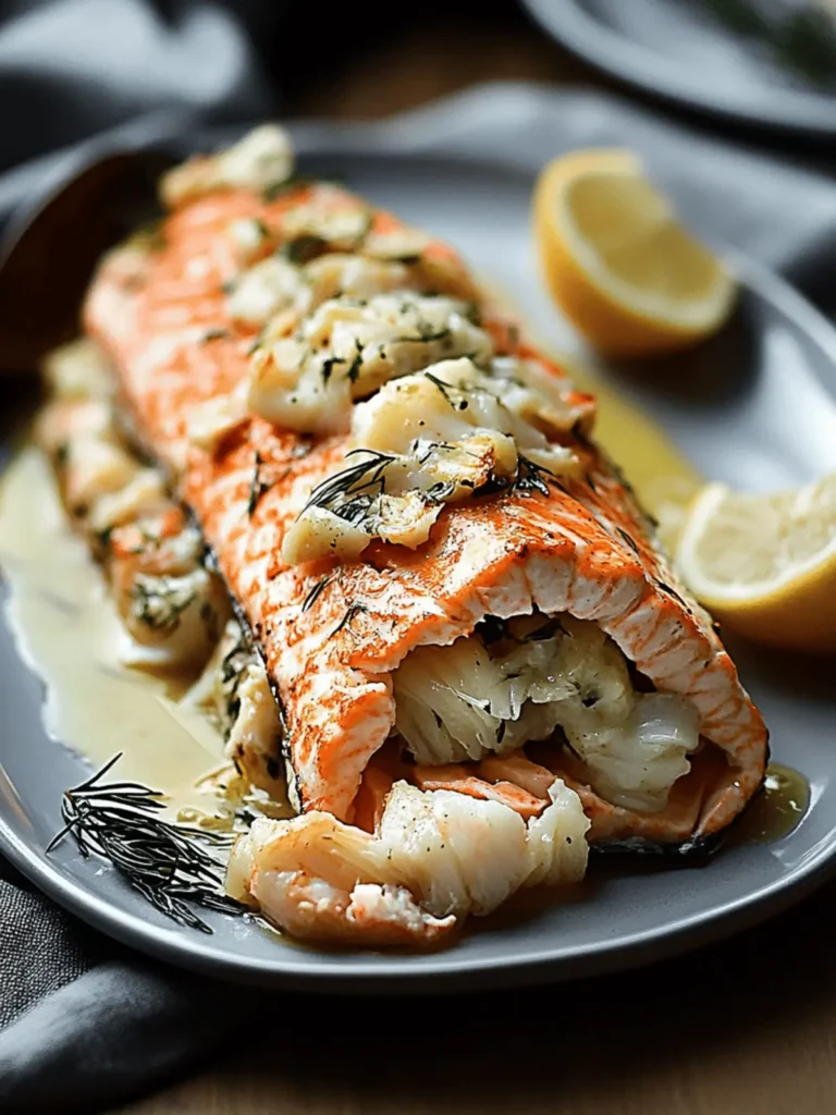 Salmon Stuffed with Crab