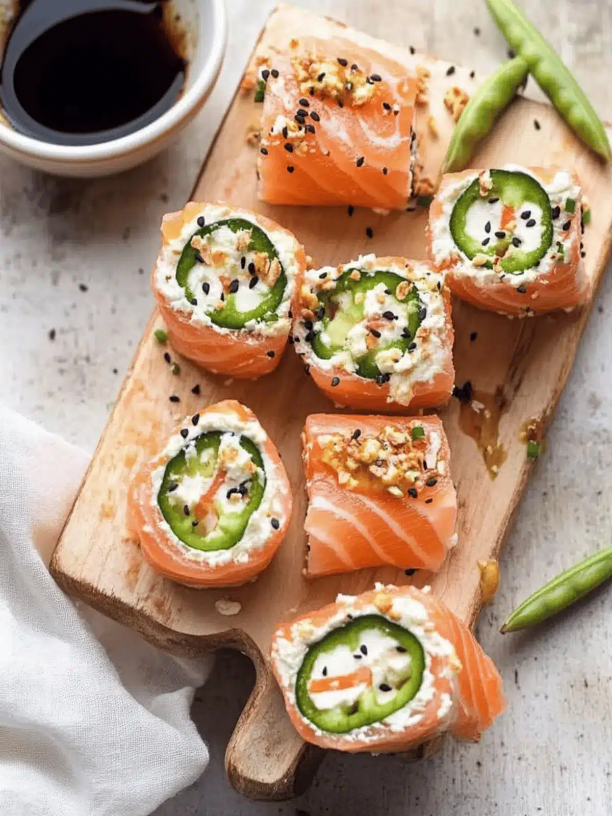 Smoked Salmon & Cream Cheese Roll-Ups