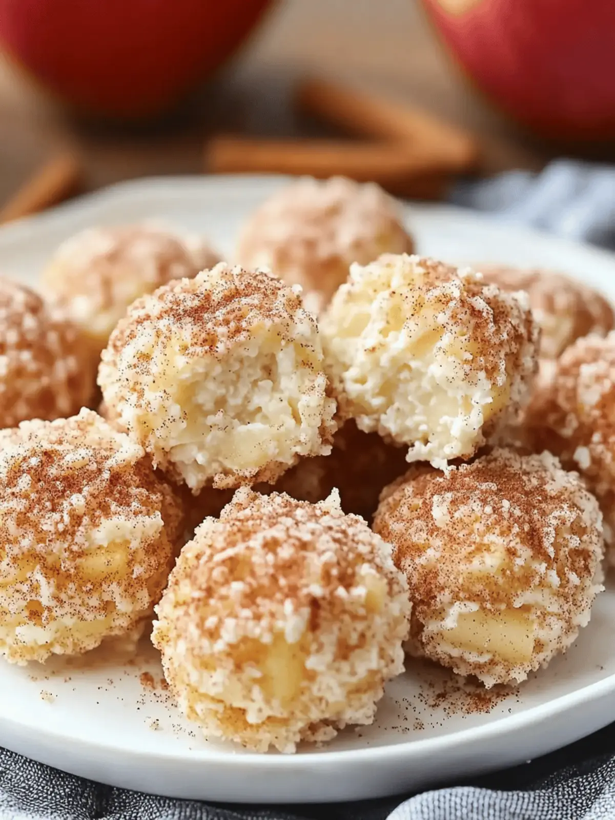 Cinnamon Apple Cottage Cheese Bites