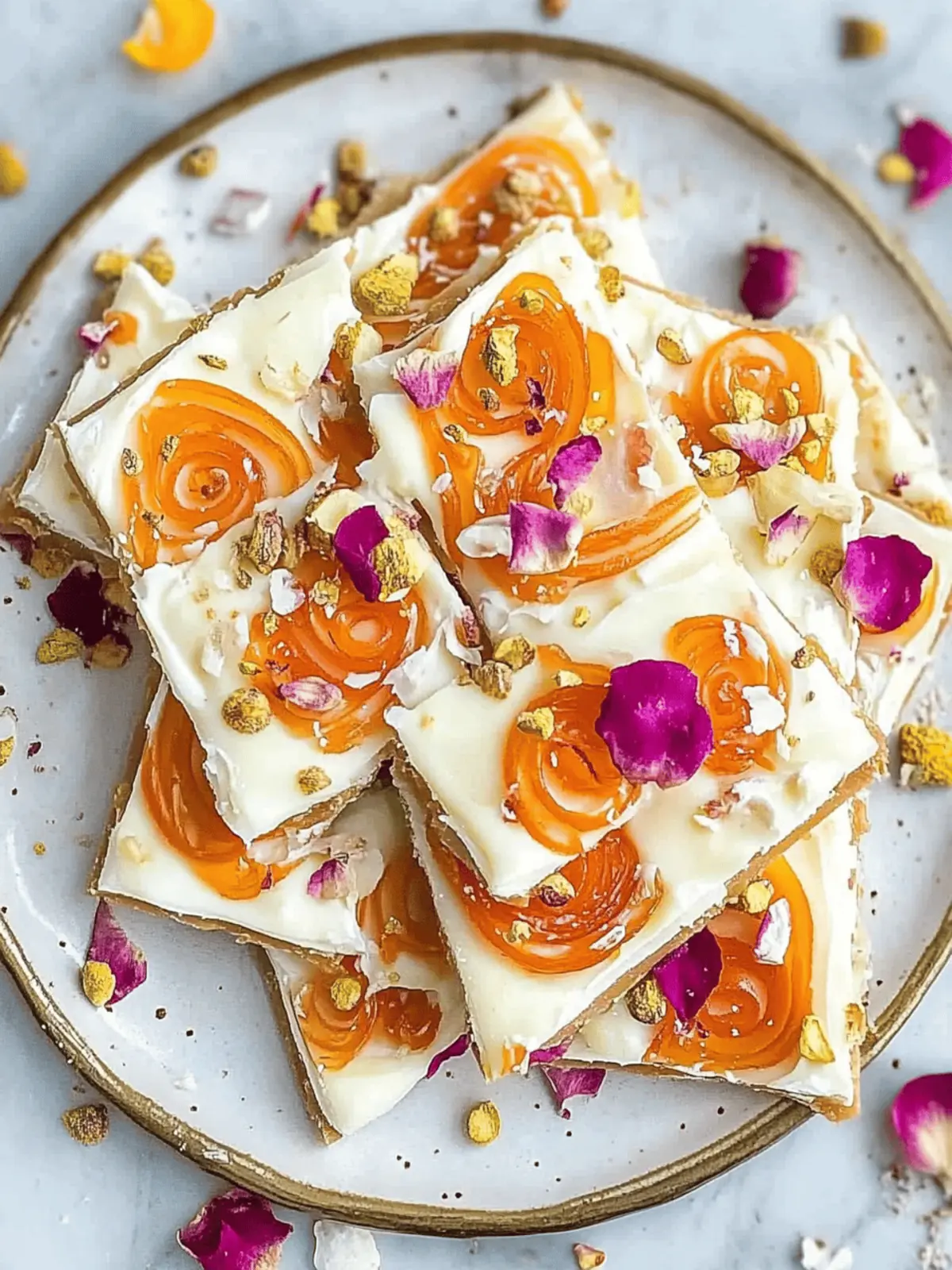 White Chocolate Jalebi Bark
