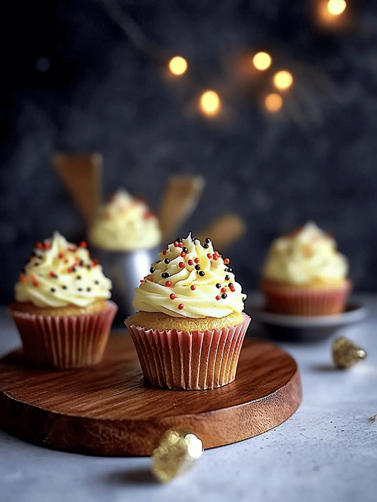 Eggless Burfi Cupcakes