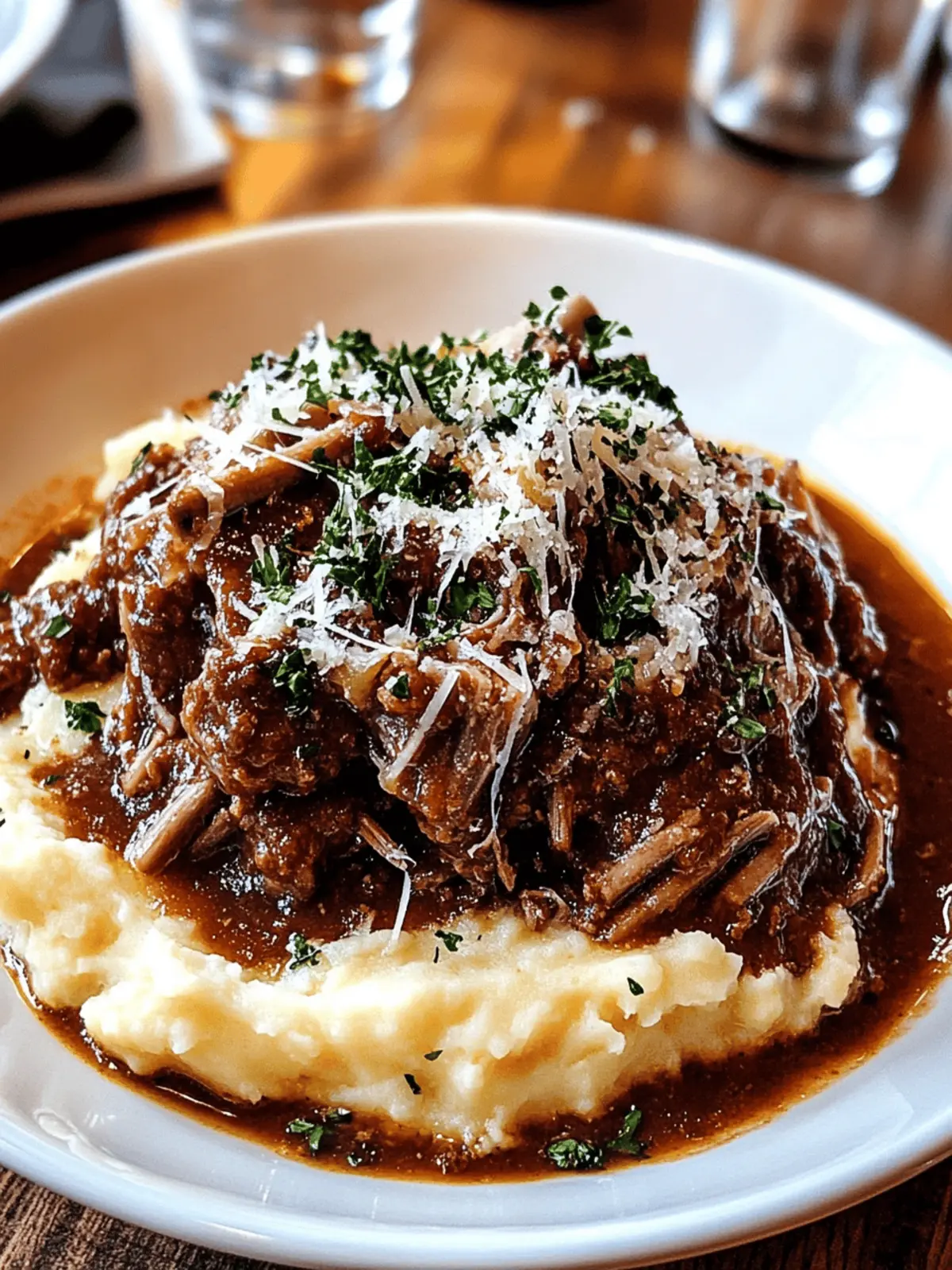 Short Rib Ragu with Parmesan Mashed Potatoes