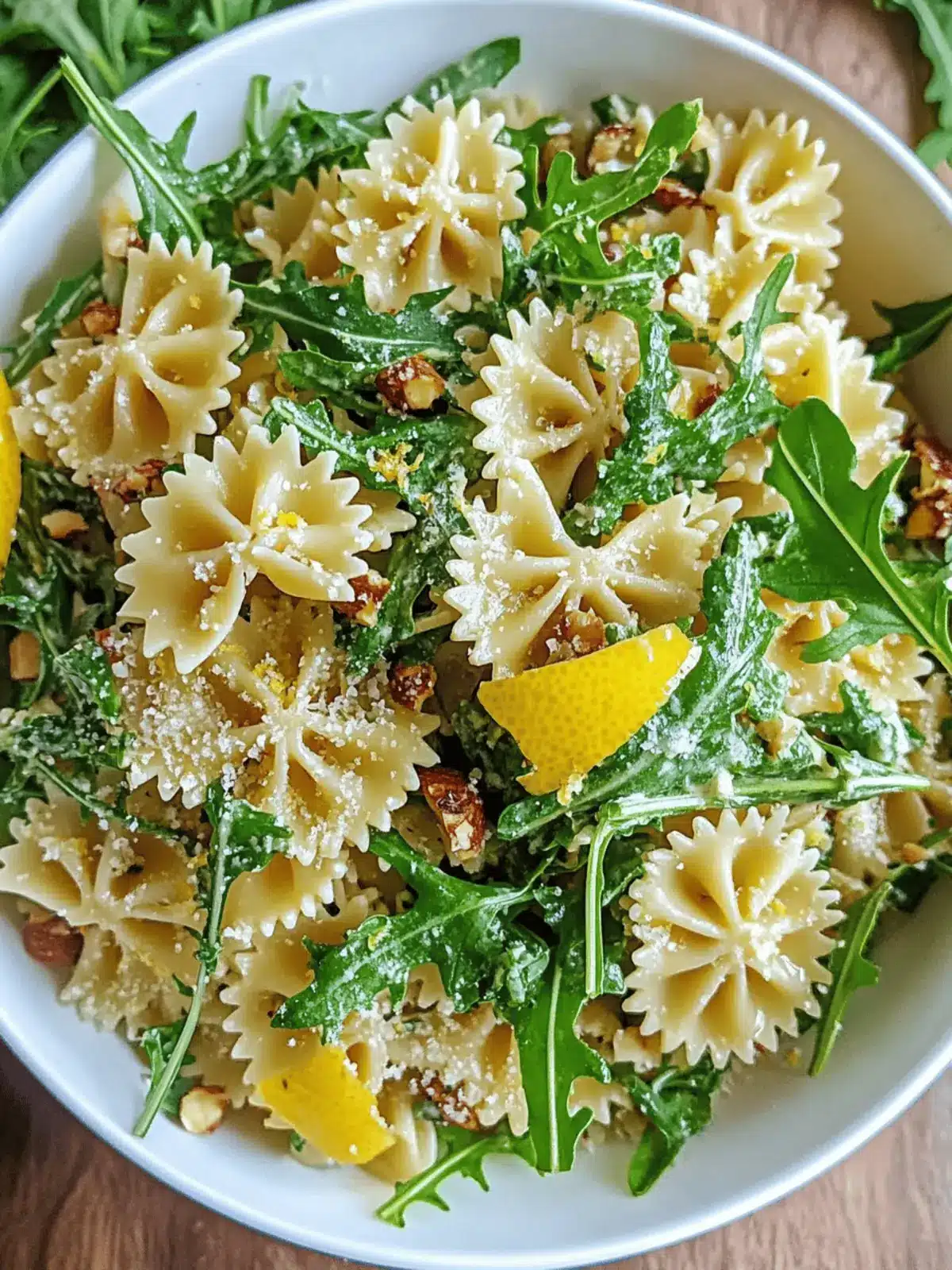 Lemon Arugula Pasta Salad