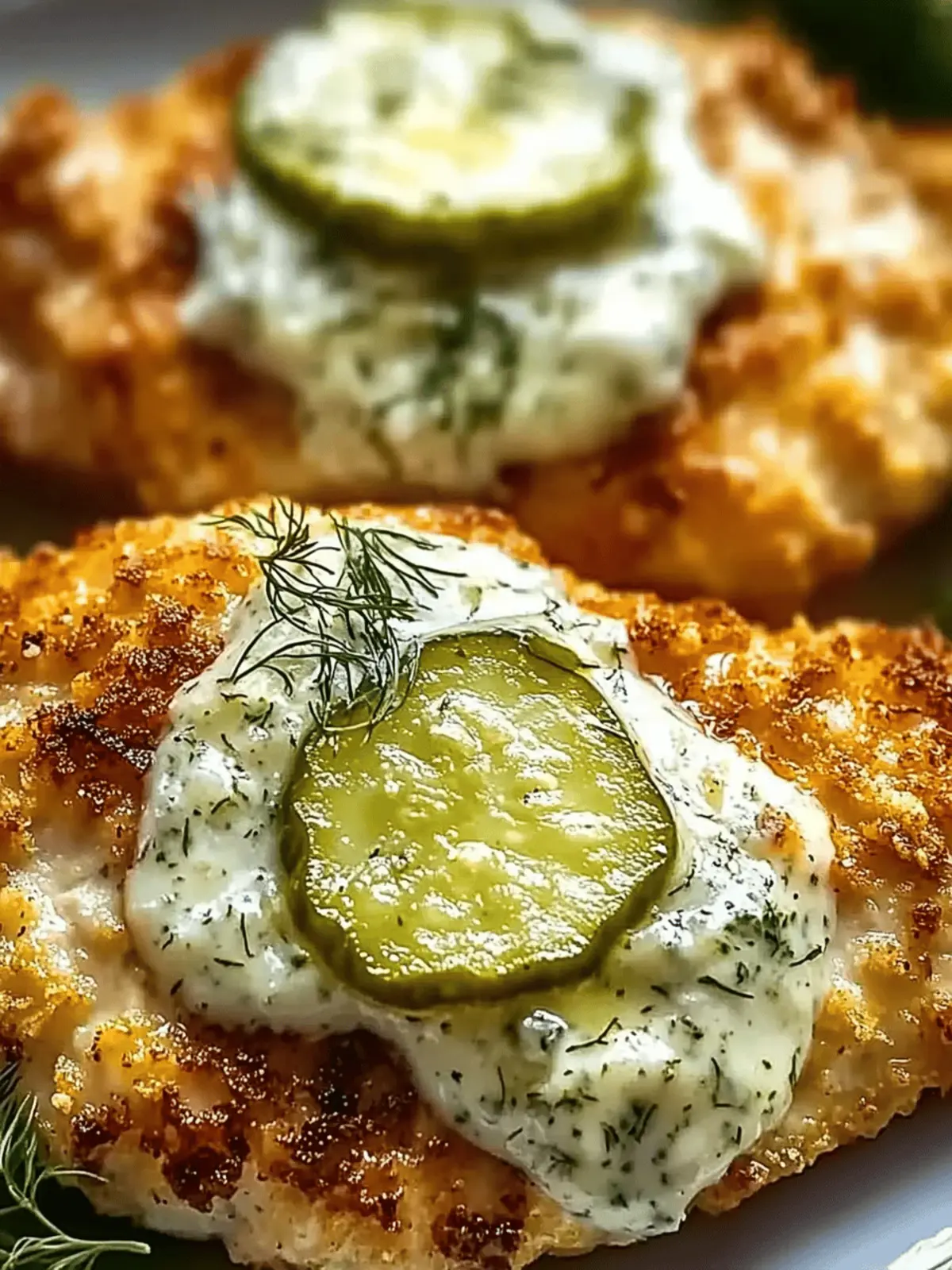 Crispy Dill Pickle Parmesan Chicken