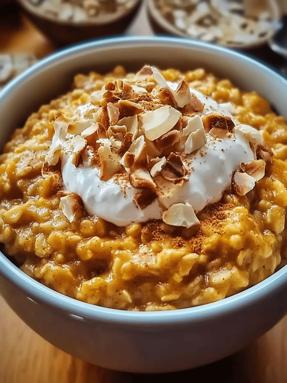 Warm Spiced Pumpkin Oatmeal