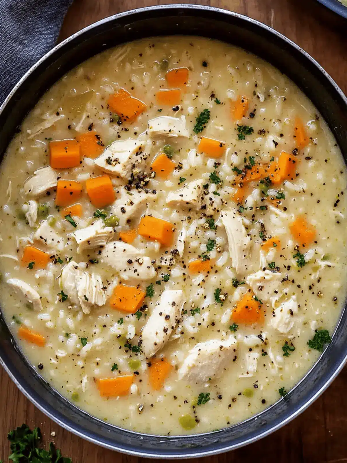 Crack Chicken and Rice Soup