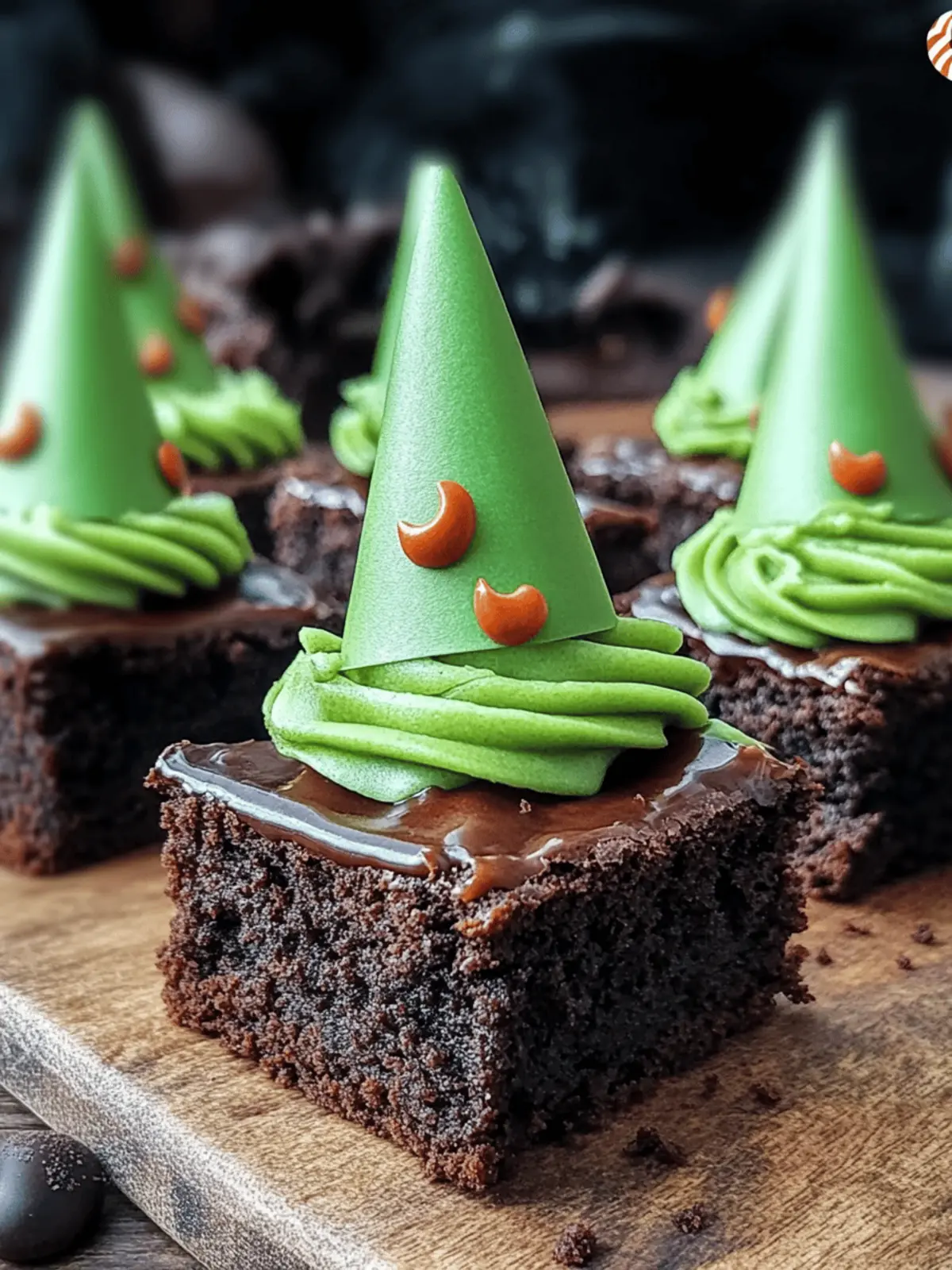 Wicked Witch Hat Brownies