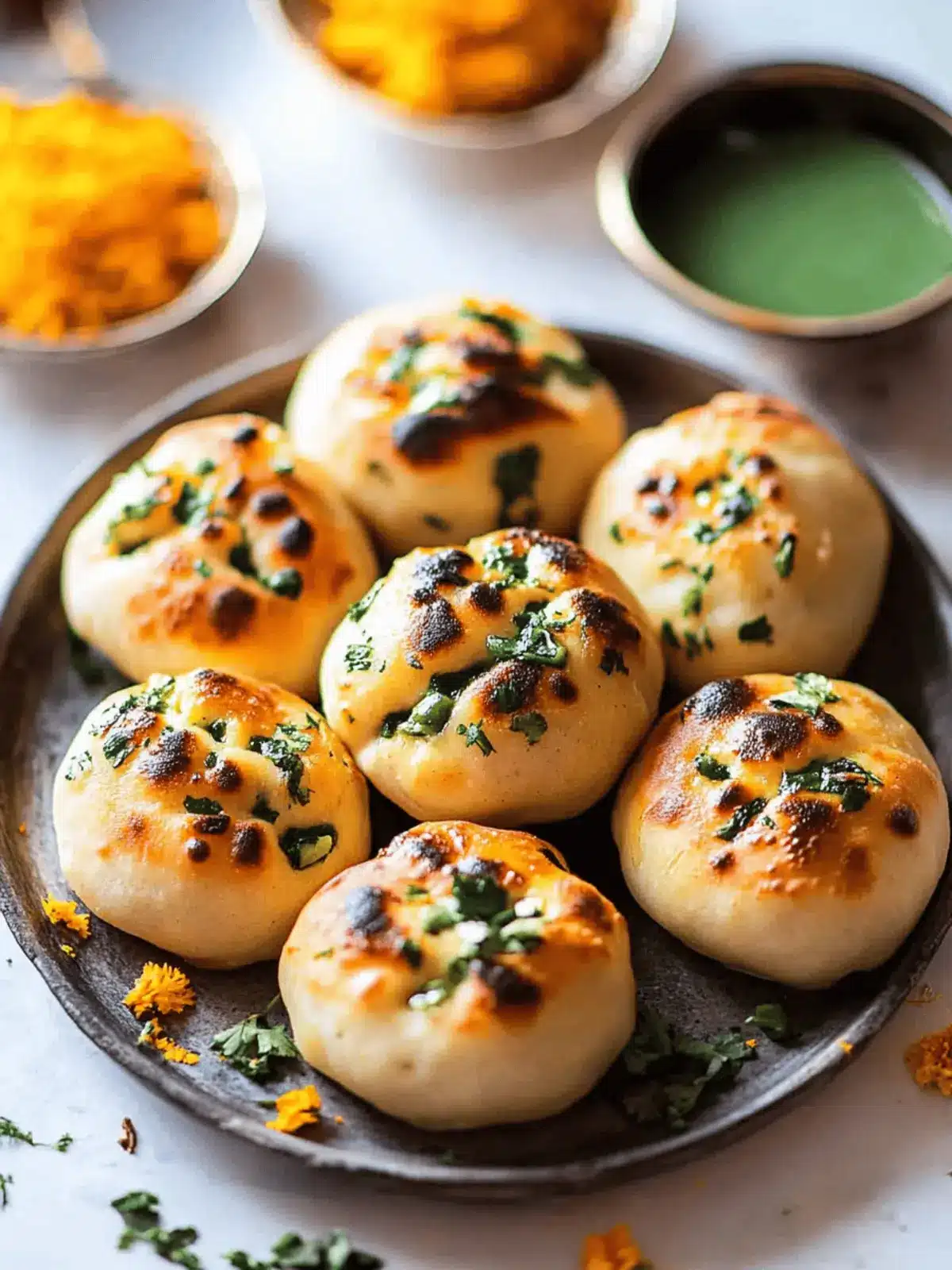 Achari Paneer Naan Bombs