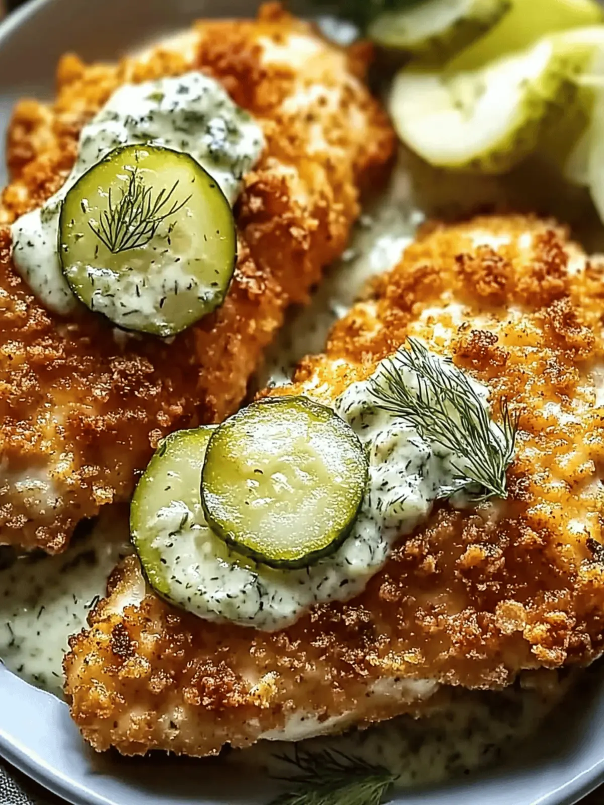 Crispy Dill Pickle Parmesan Chicken