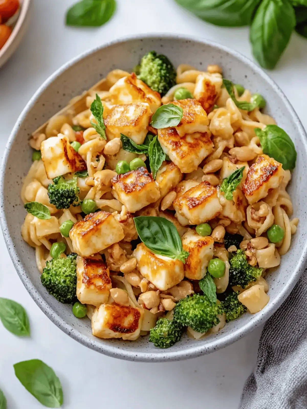 Colorful Halloumi Pasta Salad