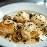 Creamy Garlic Mushroom Chicken Thighs