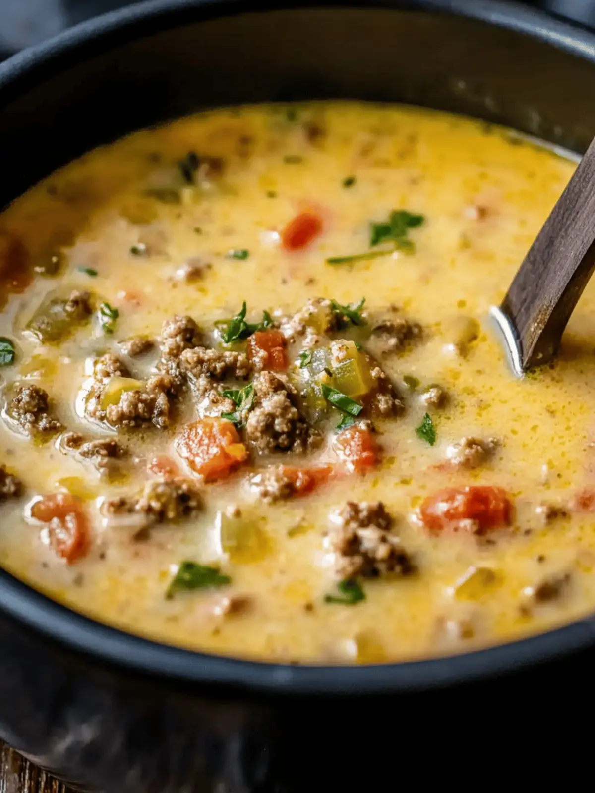 Cheeseburger Soup