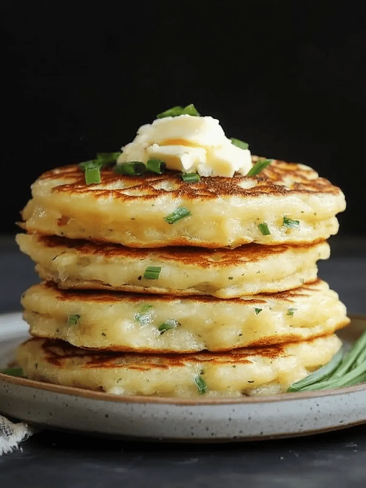 Cheese & Chive Pancakes