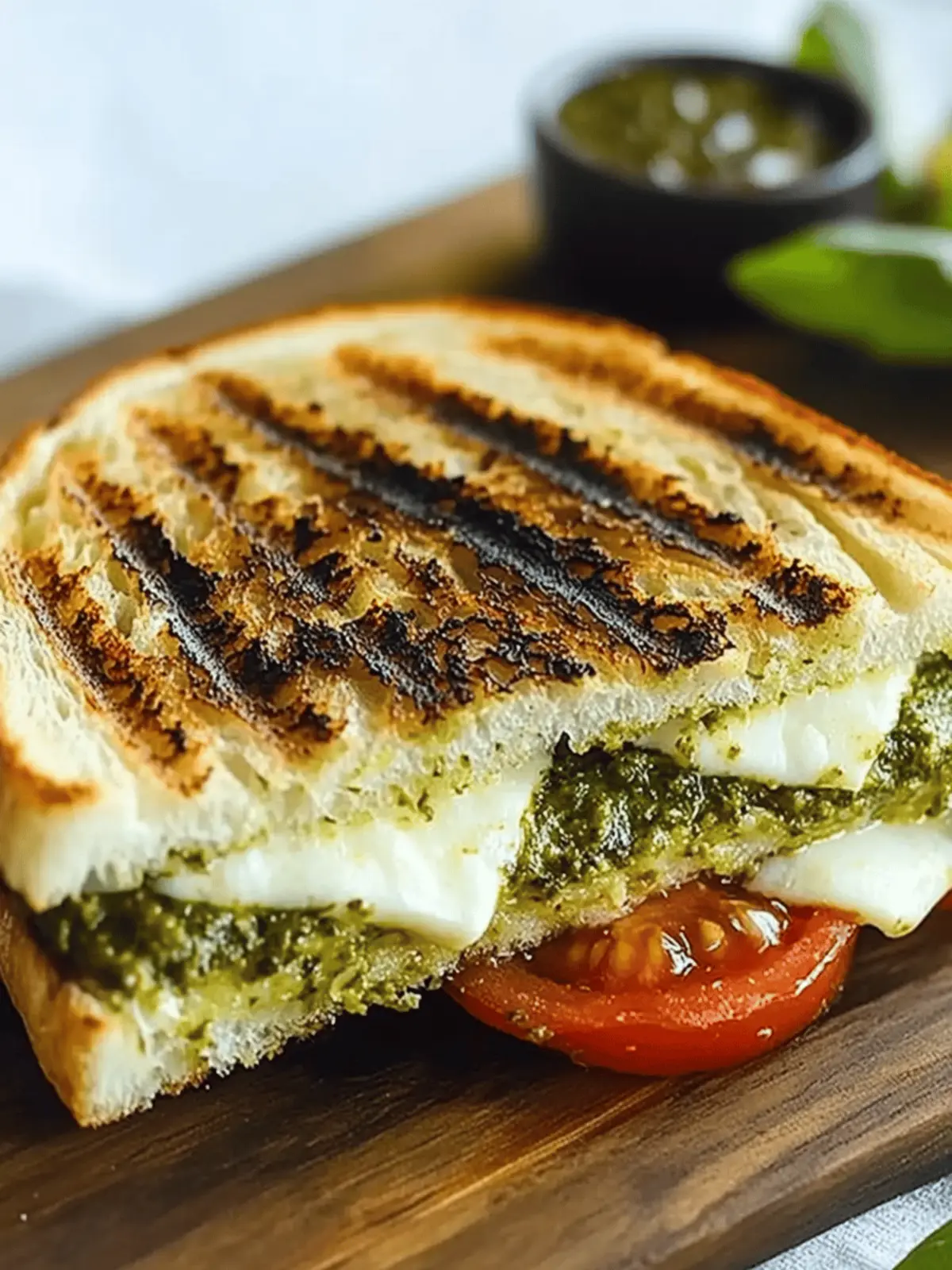 Mozzarella & Pesto Panini