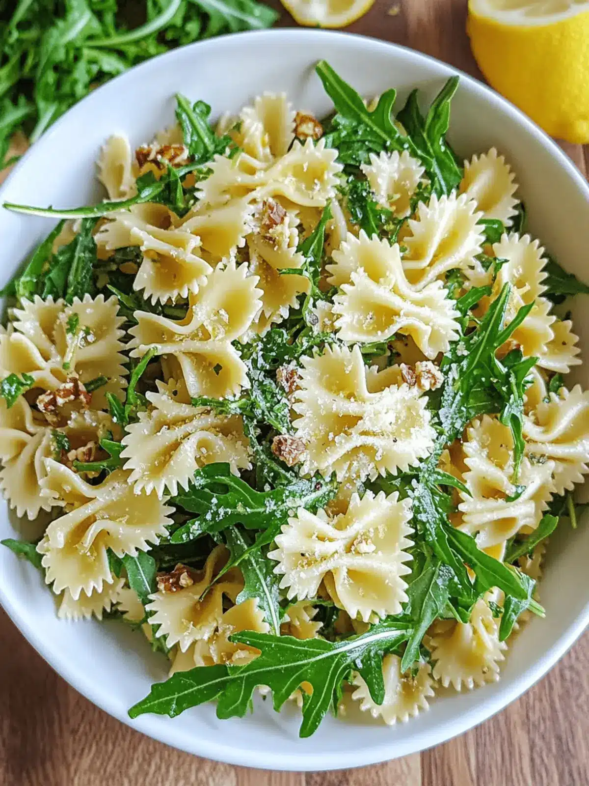 Lemon Arugula Pasta Salad