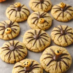 Peanut Butter Spider Halloween Cookies