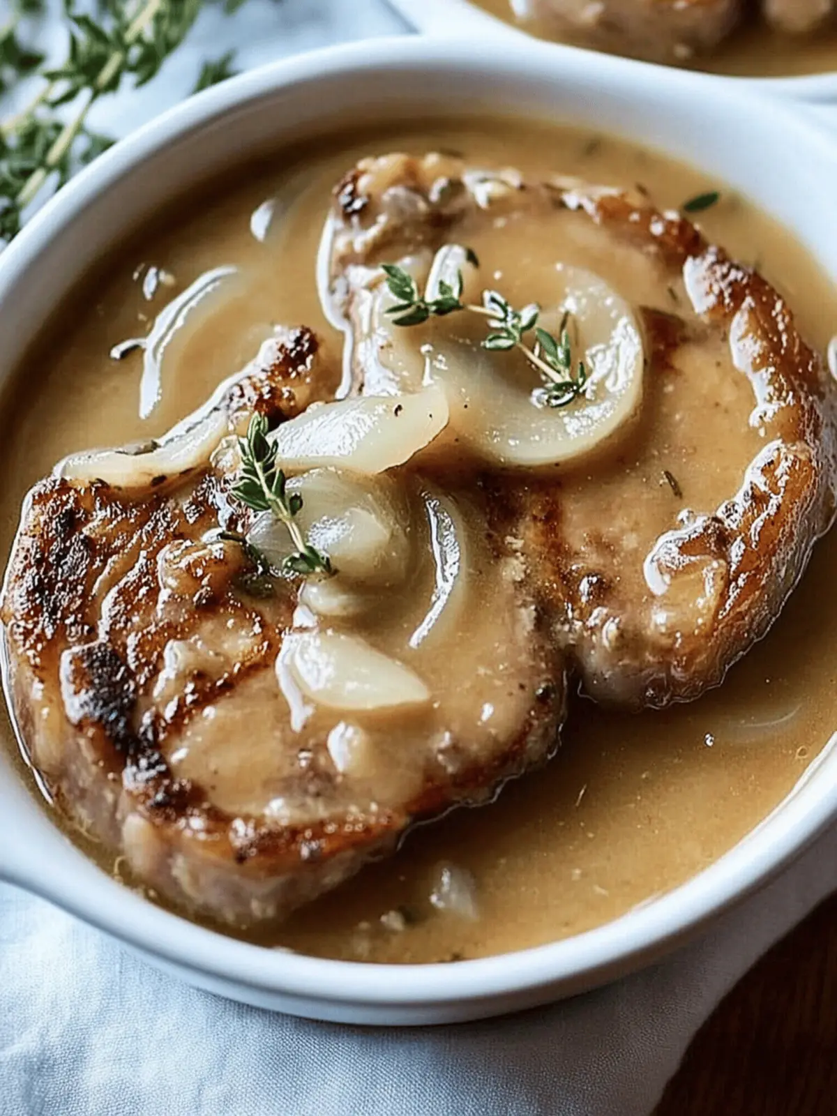 Crockpot Pork Chops with French Onion Soup