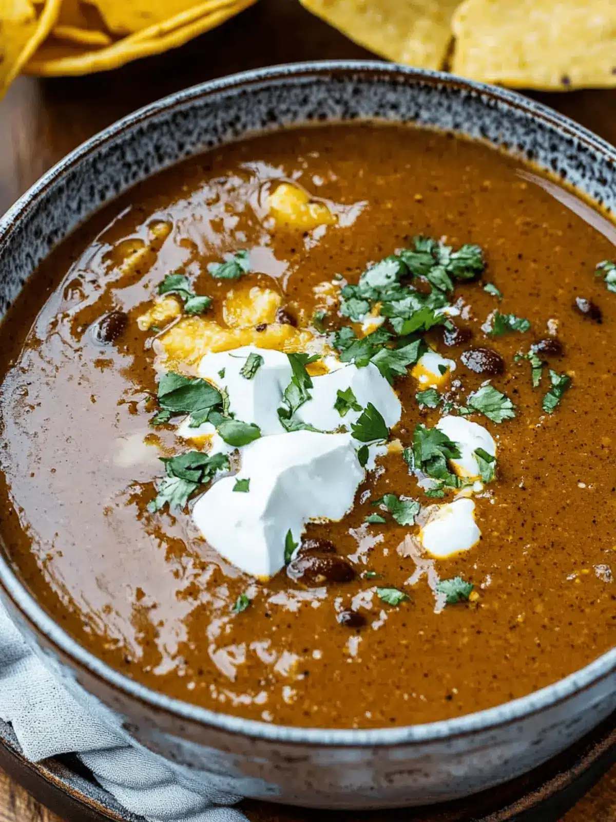 Mexican Style Black Bean Soup
