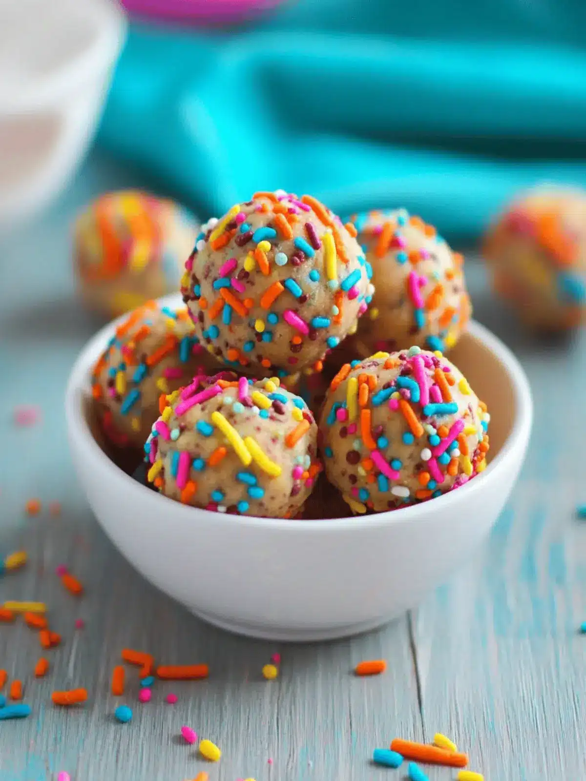 Cake Batter Protein Balls