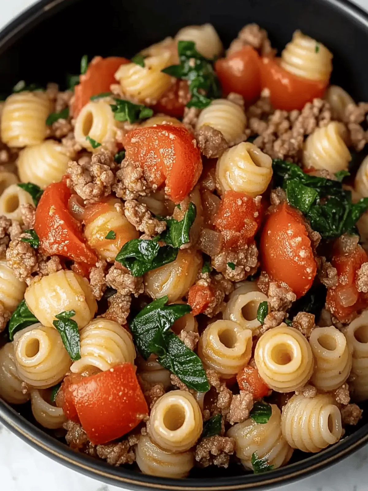 Healthy Ground Beef Pasta Dish