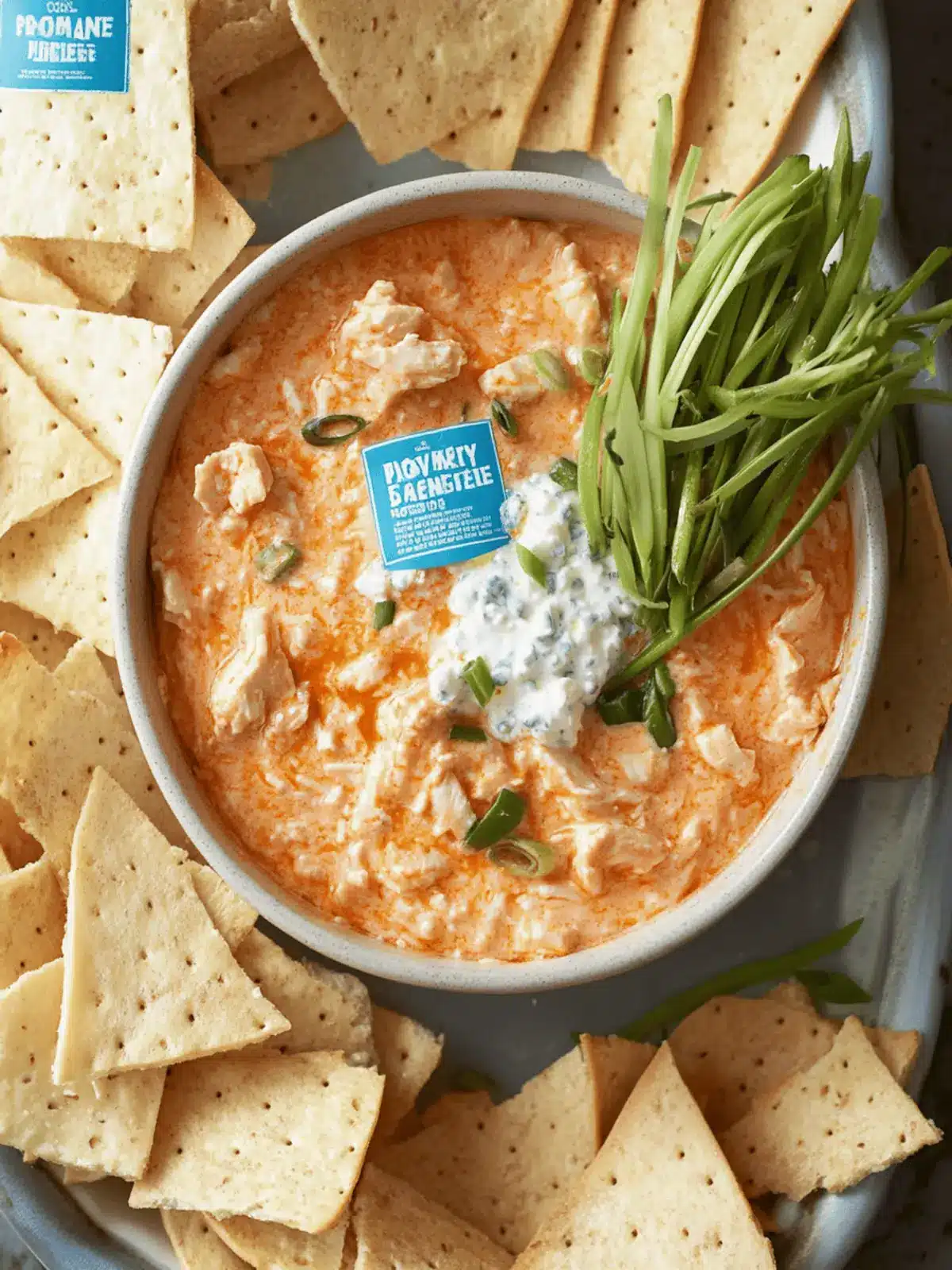 Protein-Packed Buffalo Chicken Dip with Cottage Cheese