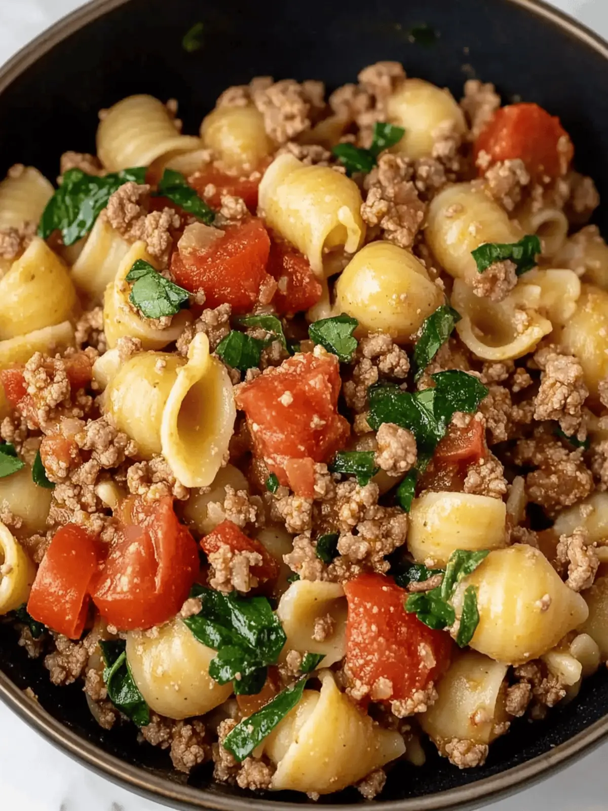 Healthy Ground Beef Pasta Dish