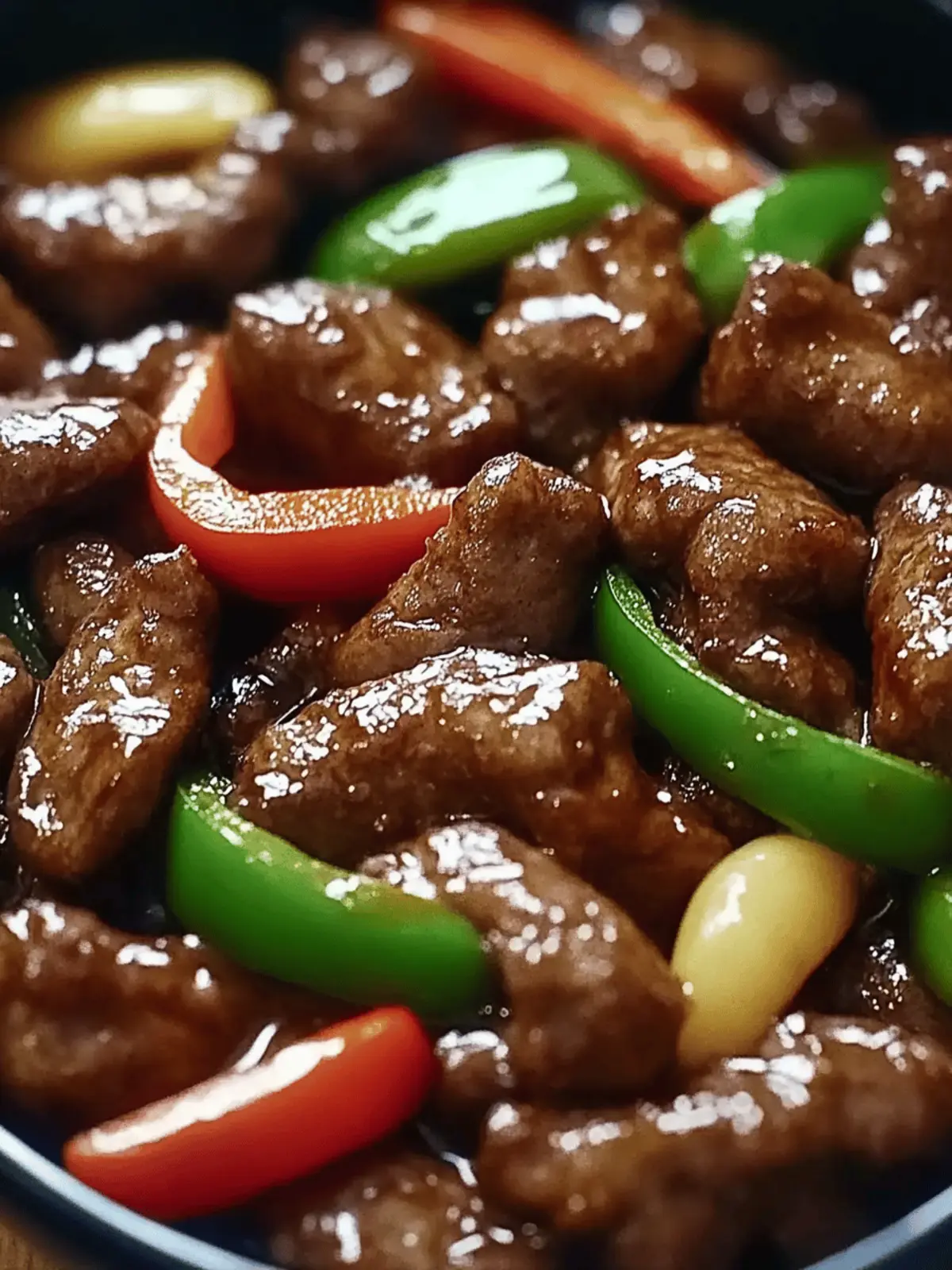 Sizzling Chinese Pepper Steak with Onions