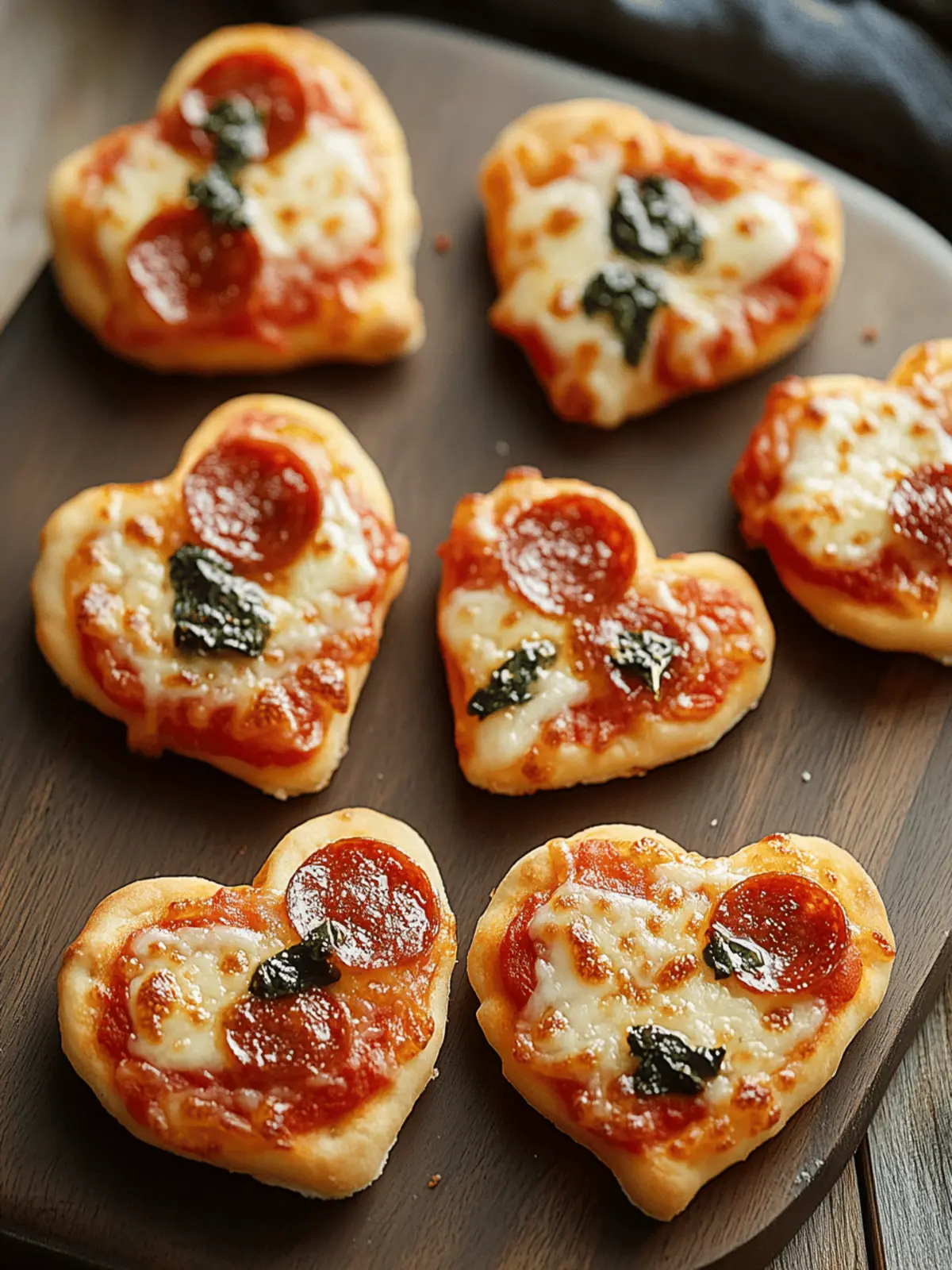 Heart-Shaped Pizza Bites