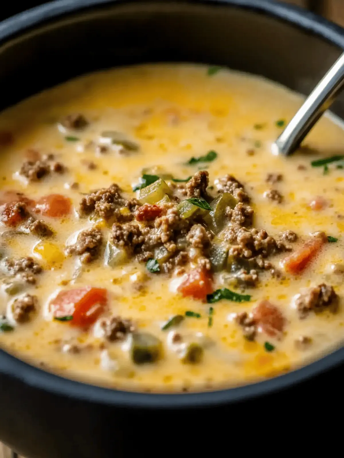 Cheeseburger Soup