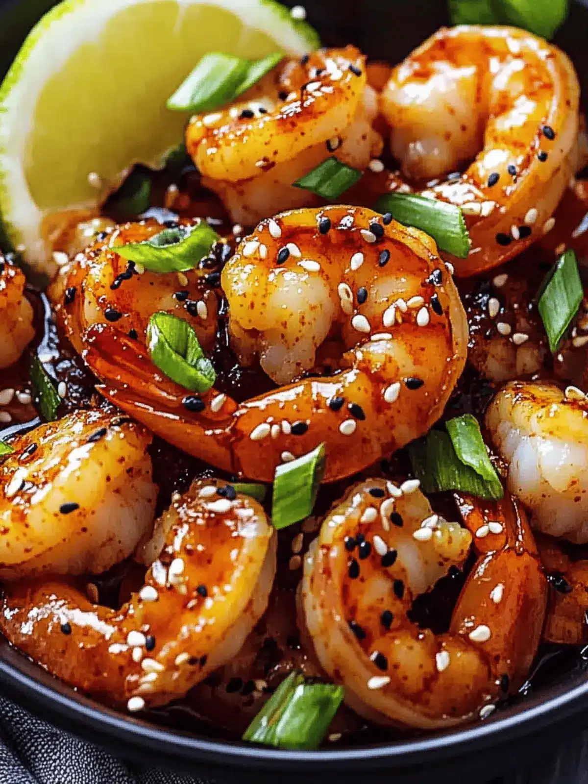 Sweet and Spicy Gochujang Shrimp