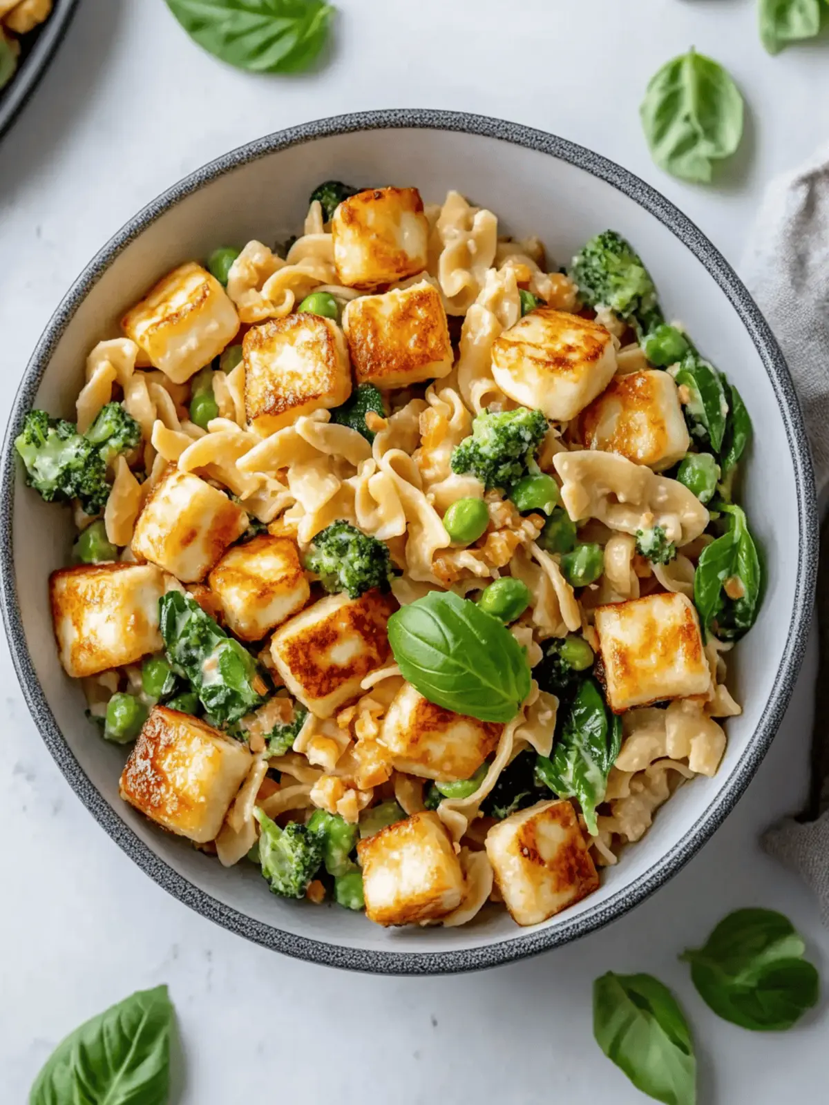 Colorful Halloumi Pasta Salad