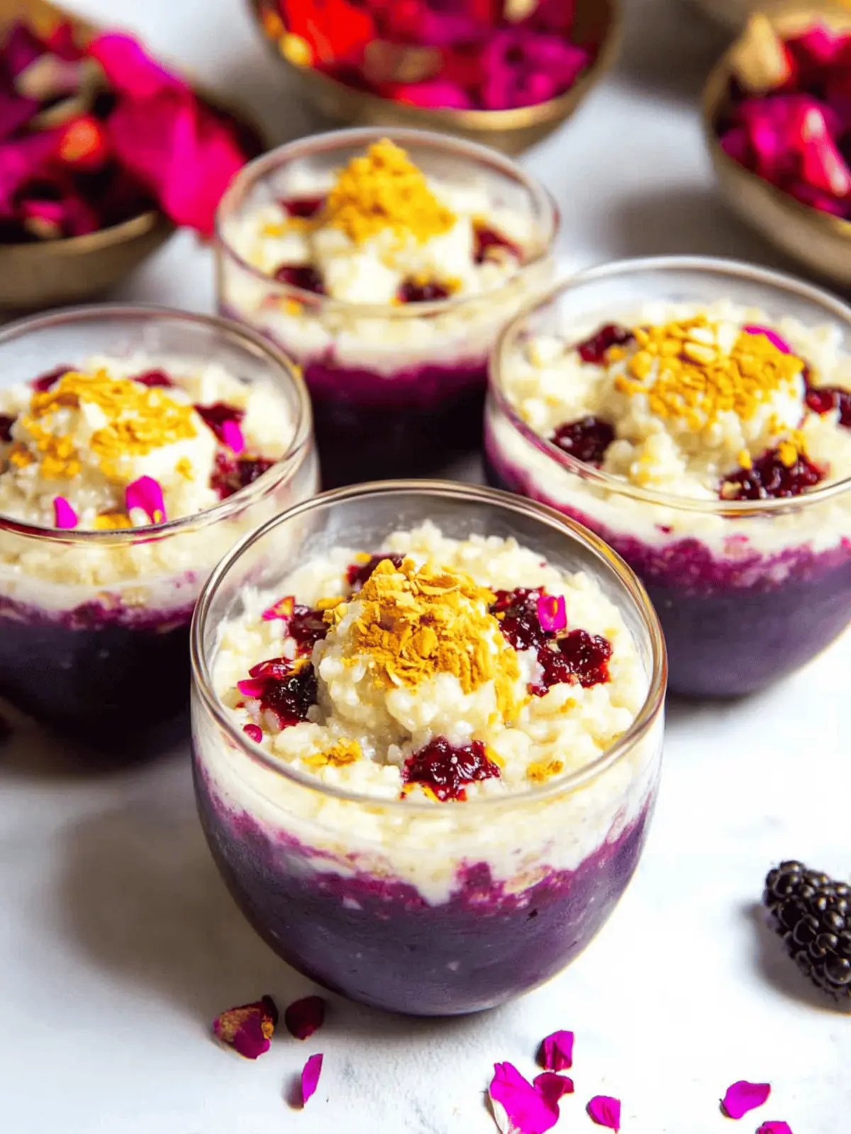 Rice Kheer with Berry Compote