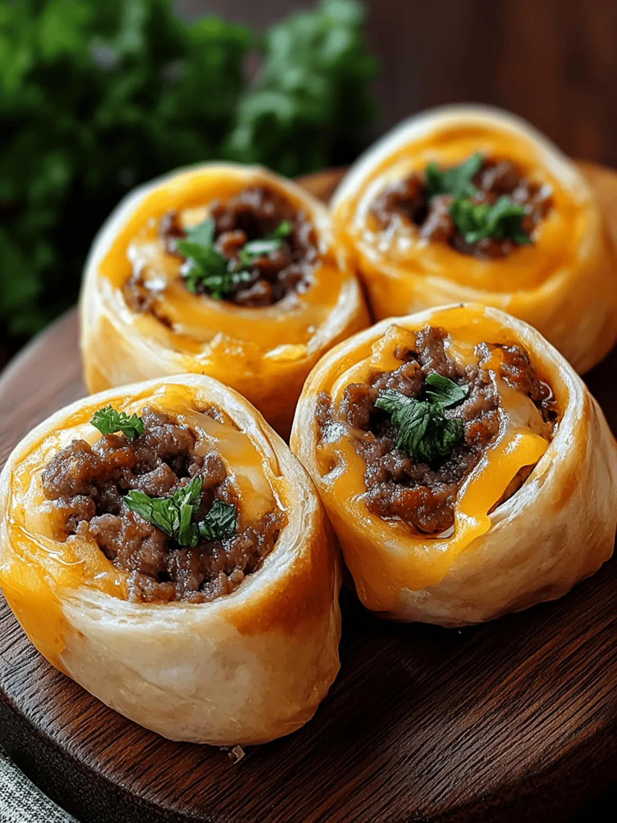 Cheeseburger Rollups