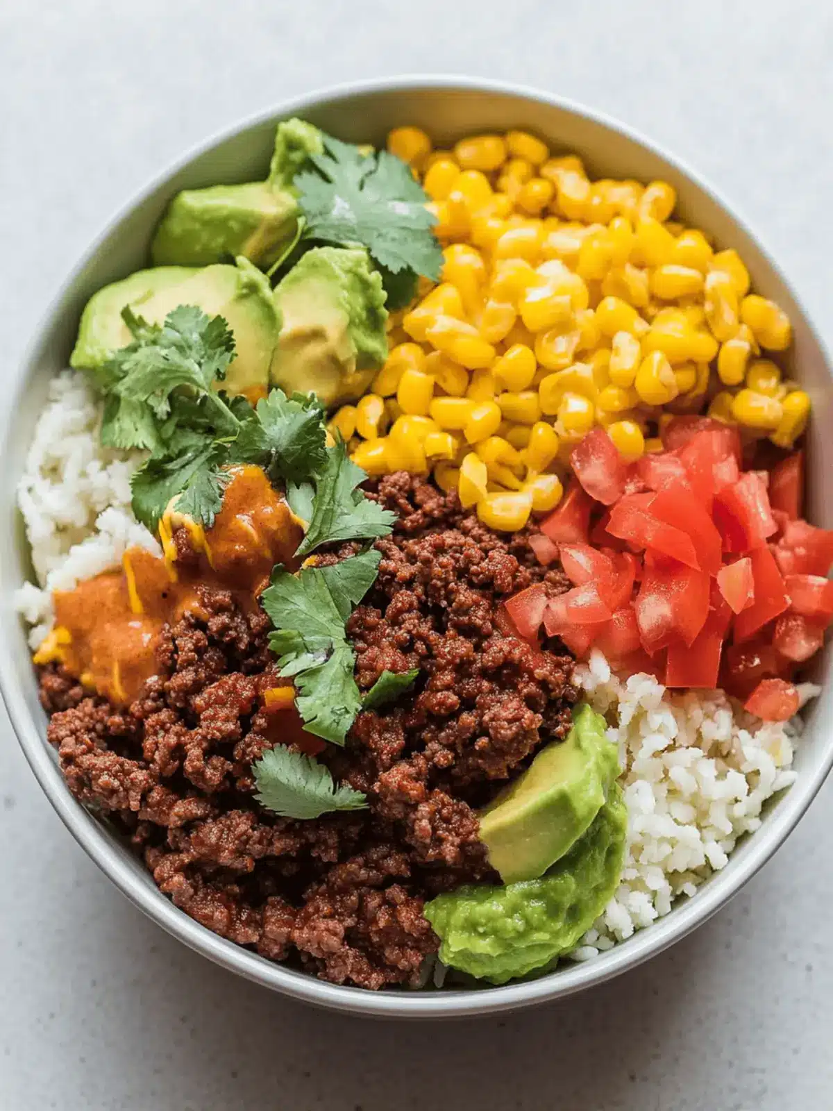Ground Beef Burrito Bowl