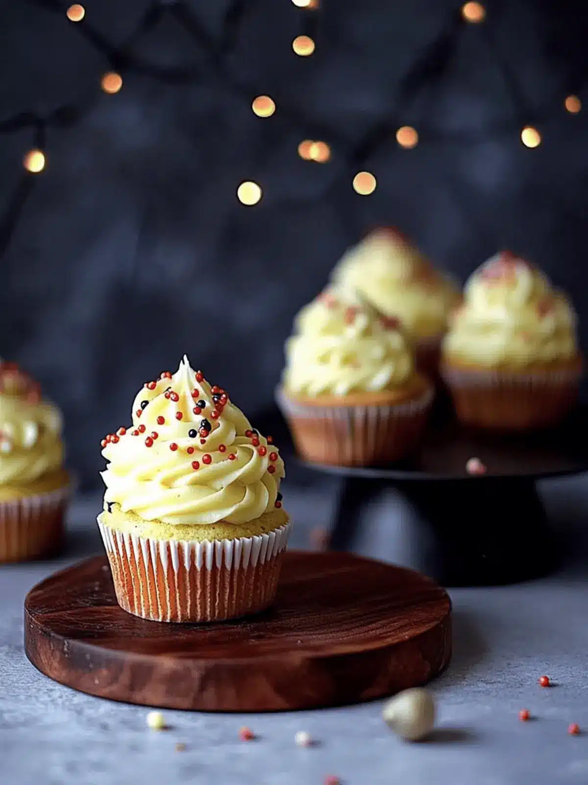 Eggless Burfi Cupcakes