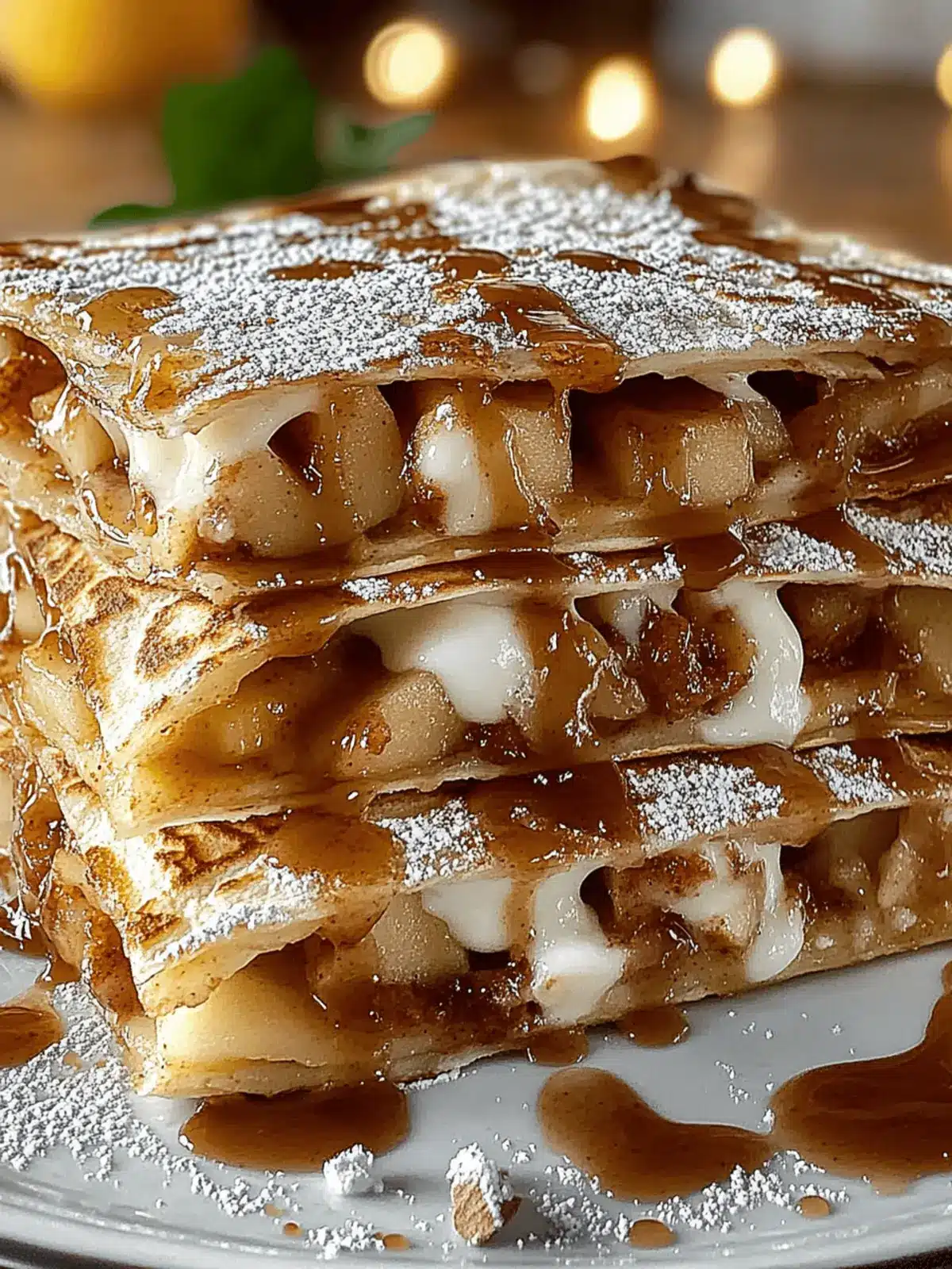 Apple Cinnamon Breakfast Quesadillas