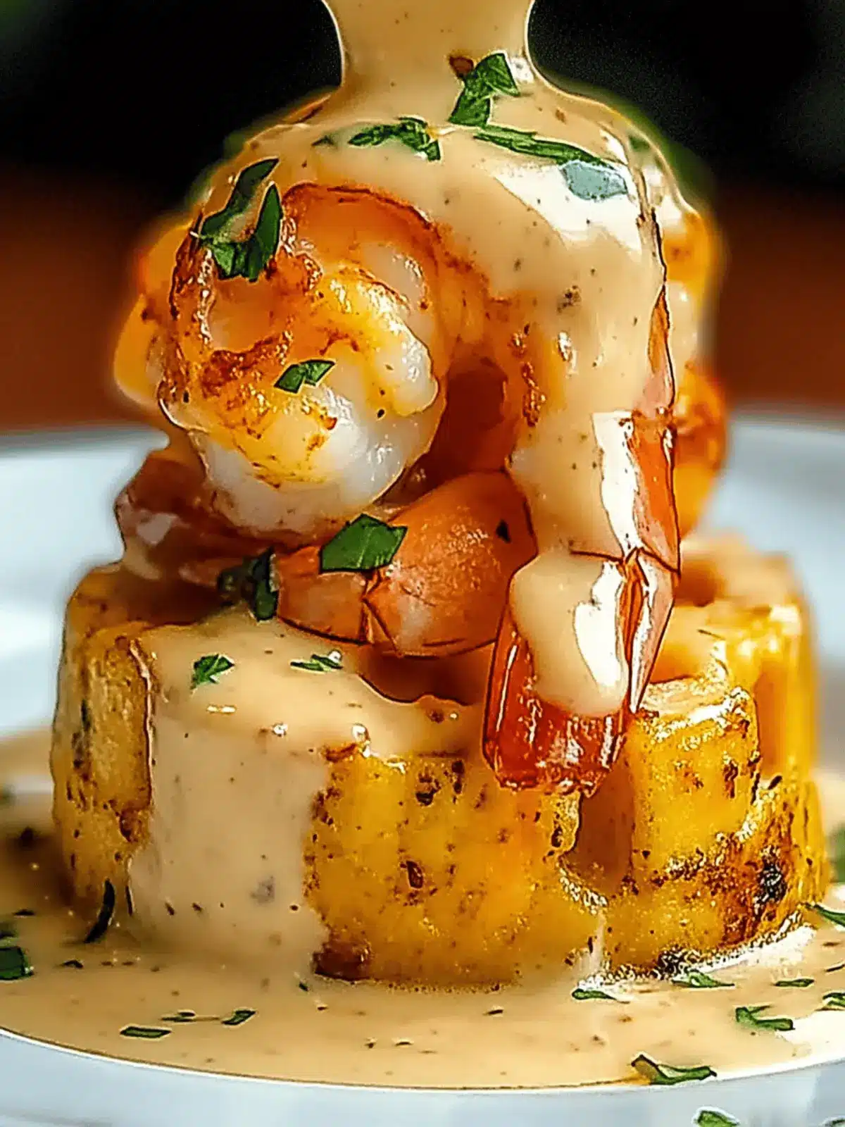 Garlic Shrimp Mofongo