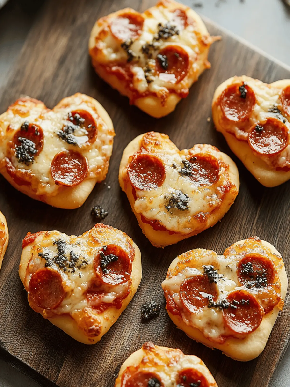 Heart-Shaped Pizza Bites